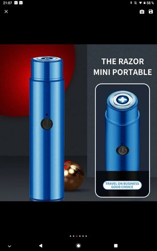 Maquina de afeitar. no te cortes un pelo.