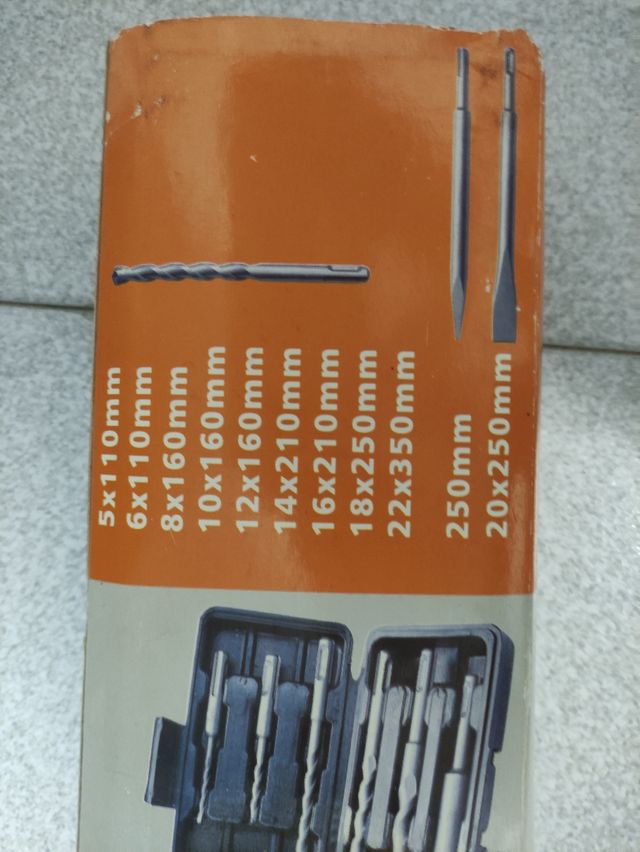 Juego de brocas y cinceles sds