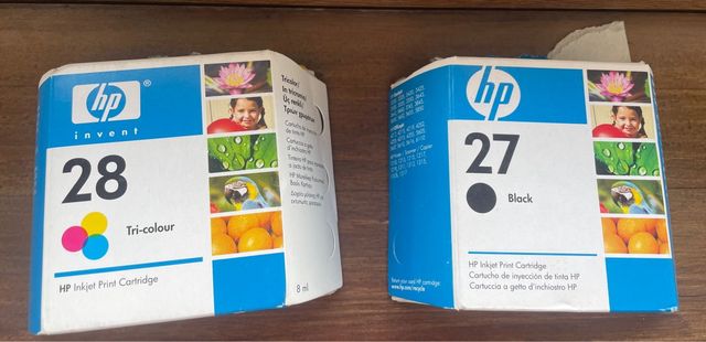 Cartuchos tinta impresora HP