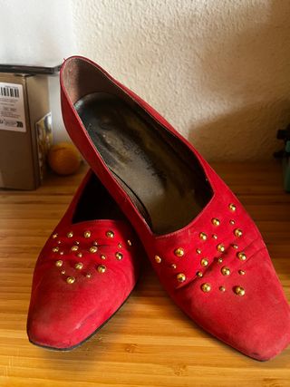 zapatos mujer color rojo