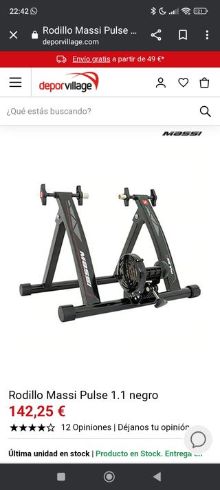 Rodillo Bici Massi