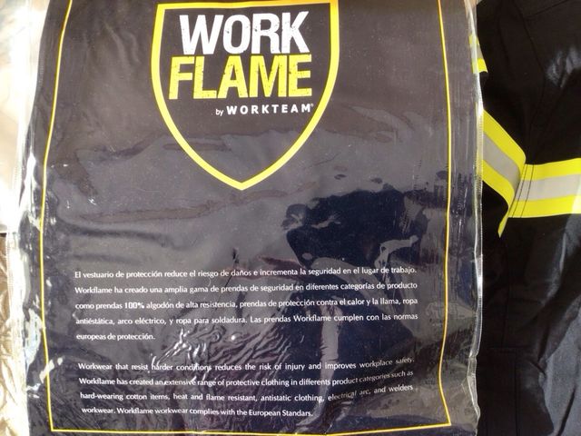 ROPA  DE TRABAJO IGNÍFUGA, A ESTRENAR!!