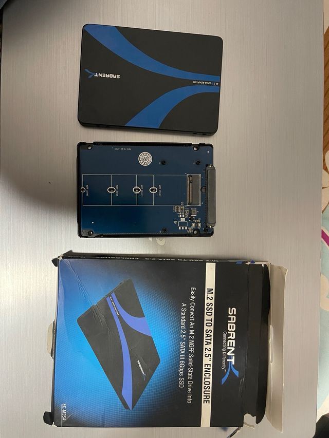 Adaptador M.2 NGFF A SATA III 2.5" 6Gbps SSD