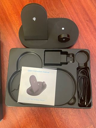 cargador inalambrico 3 en 1