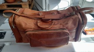 Bolso viaje cuero estilo vintage