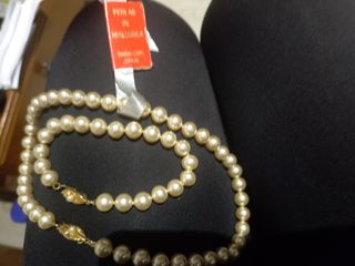 Collar y pulsera perlas auténticas de