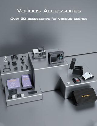 Apexcam Cámara Deportiva 4k 30FPS 20MP