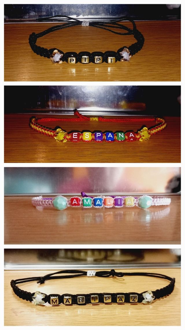 Pulseras y llaveros personalizados