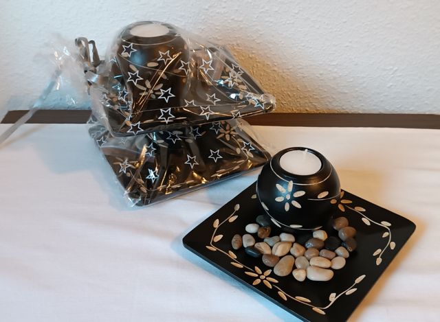 Velas madera tallada 1€ cada una