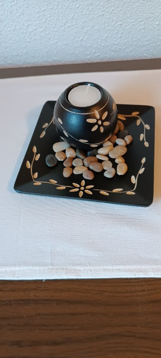 Velas madera tallada 1€ cada una