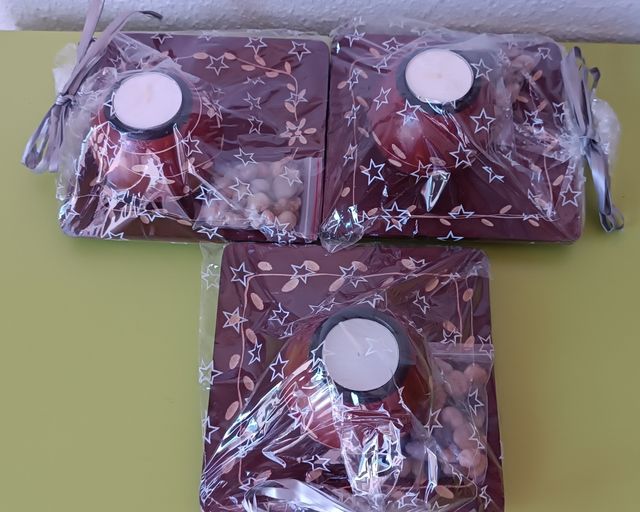 Velas madera tallada 1€ cada una