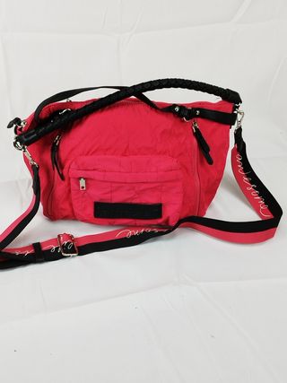 Bolso grande rosa desigual 