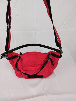 Bolso grande rosa desigual 
