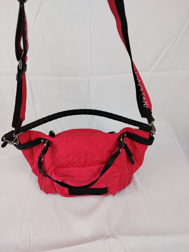 Bolso grande rosa desigual