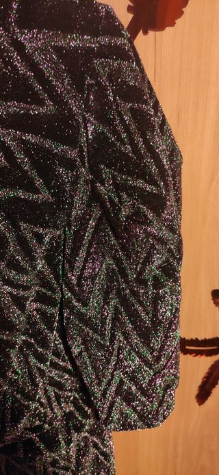 Mono largo navideño lurex brillante