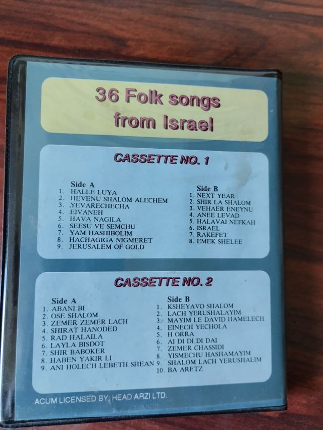 Tierra Santa: VHS y cassetes