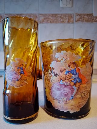 Cubitera y vasos altos