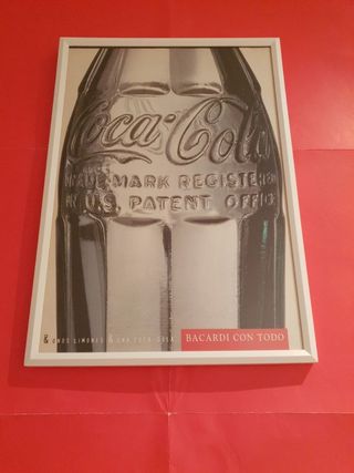 Cocacola botella cuadro