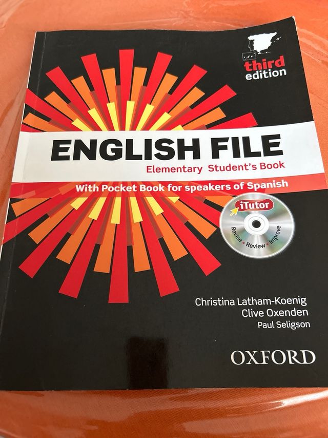 english file , elementary studient’s book