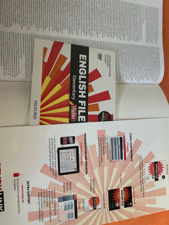 english file , elementary studient’s book