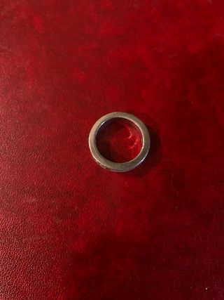 Anillo de plata de ley y circonitas