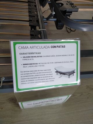 Cama articulada completa (con colchón y somier)
