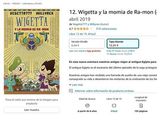 Novela Juvenil "Wingetta y la momia Ra-Mon"
