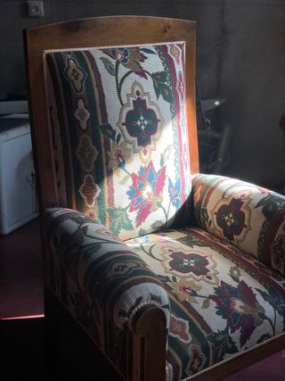 Poltrona elisabetina do século XIX