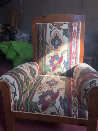 Poltrona elisabetina do século XIX