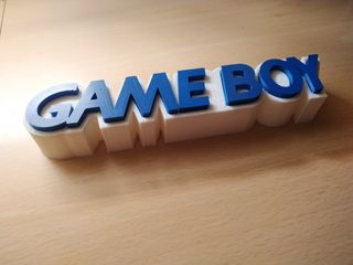 Letrero logo Game Boy 3D