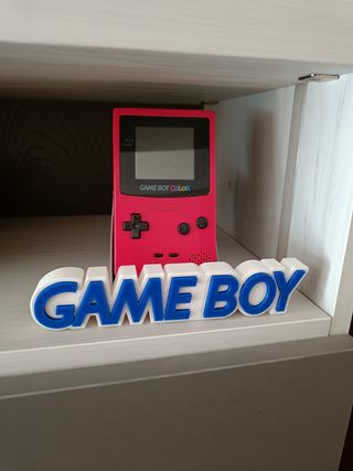 Letrero logo Game Boy 3D