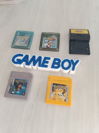 Letrero logo Game Boy 3D