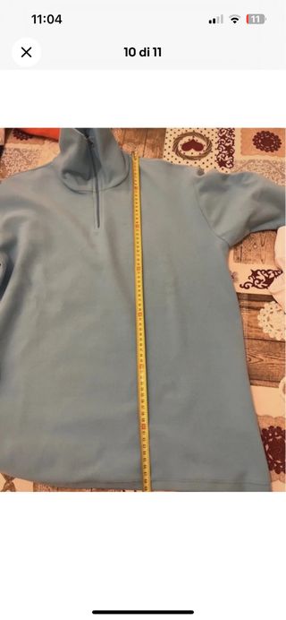 Pile azzurro uomo ragazzo Mico sport