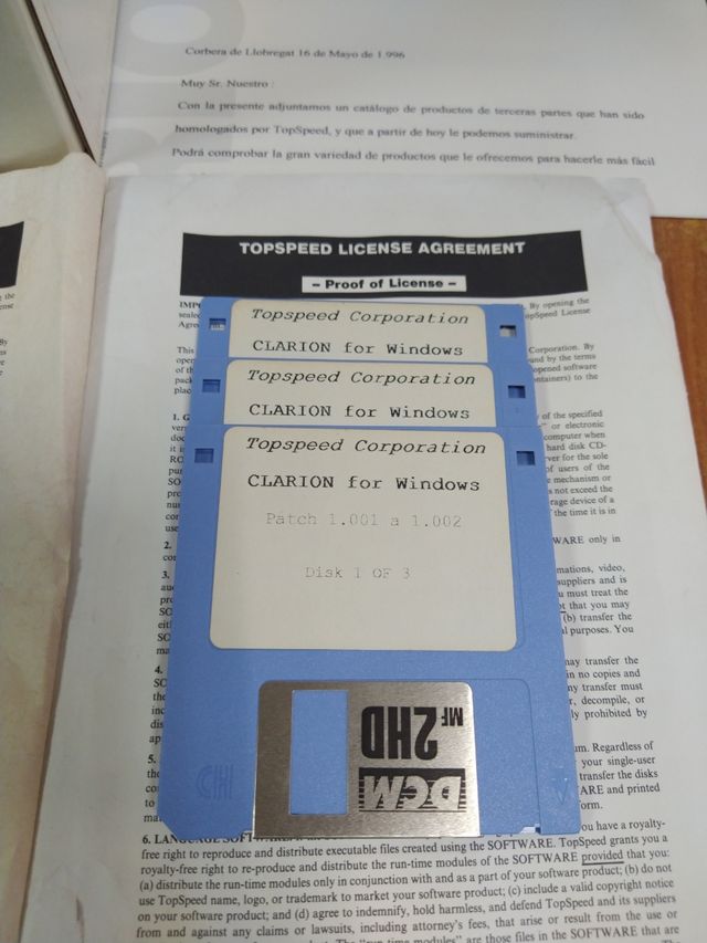 Clarion para Windows Versão 1 por TopSpeed