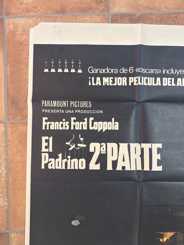 EL PADRINO PARTE 2 COPPOLA POSTER ORIGINAL 
