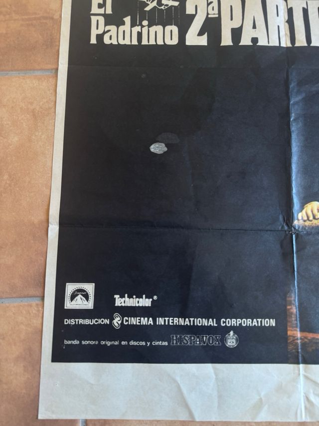 EL PADRINO PARTE 2 COPPOLA POSTER ORIGINAL 