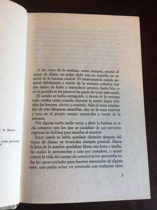 UN DÍA EN LA VIDA DE IVÁN DENISOVICH.