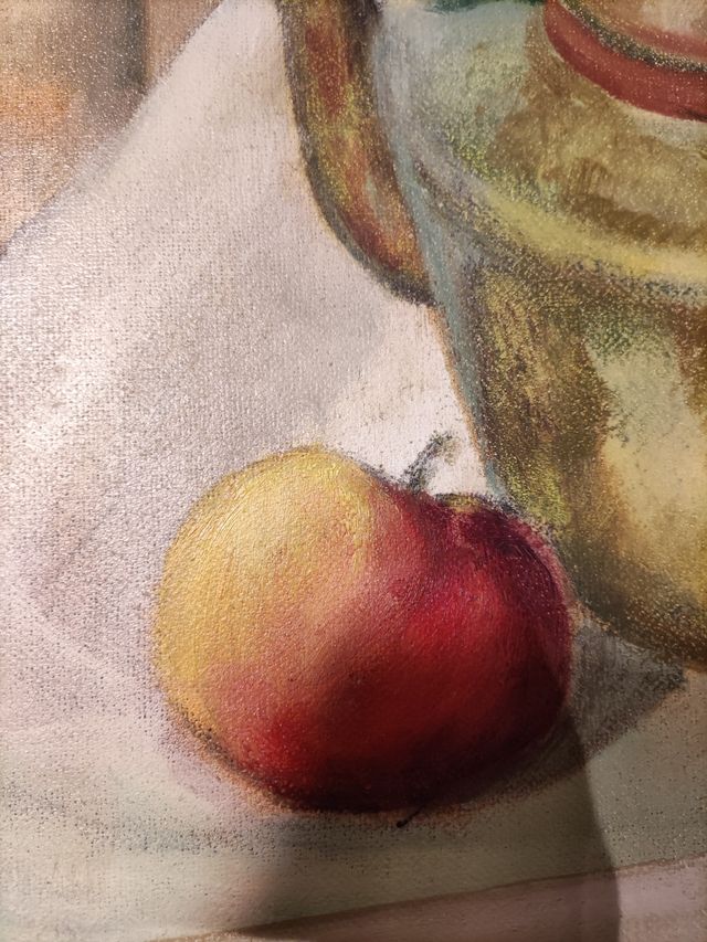 QUADRO OLIO SU TELA NATURA MORTA BOTTIGLIE