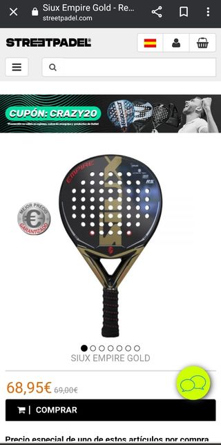 Pala de padel siux empyre