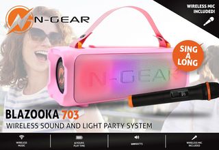 Altavoz y micrófono inalámbrico para karaoke