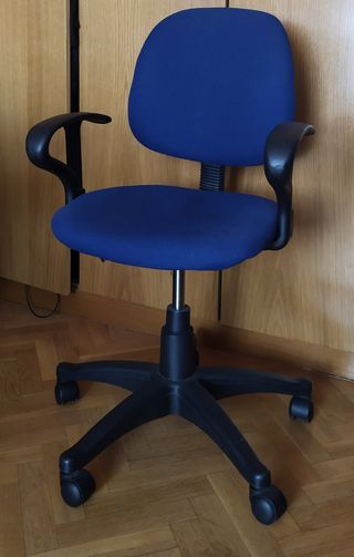 Silla para escritorio juvenil azul