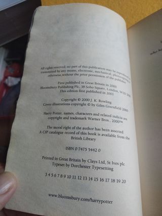 Harry Potter and the goblet of fire