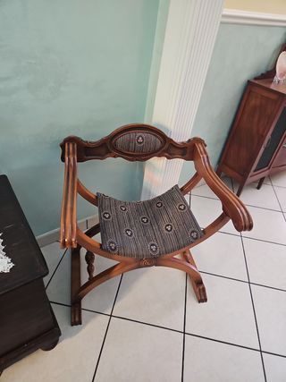 Sedia antica restaurata 