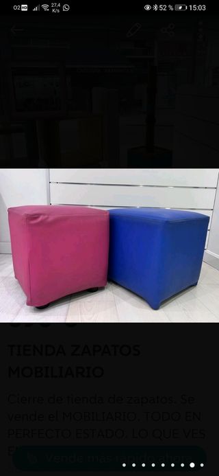 Muebles. tienda. cierre. zapatos