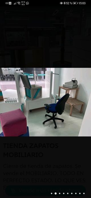 Muebles. tienda. cierre. zapatos