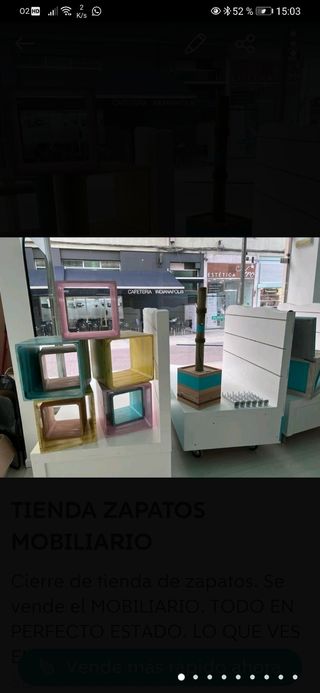 Muebles. tienda. cierre. zapatos