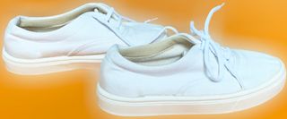 Ténis Criança em Lona Unissexo Branco, como Novas