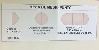 Mesa comedor-consola vintage