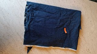 Tessuto jeans blu