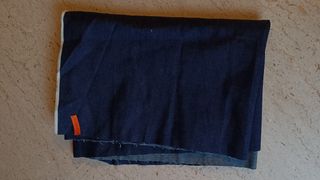Tessuto jeans blu